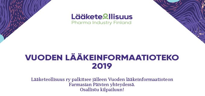 Vuoden lääkeinformaatioteko -kilpailu on avattu