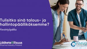Tulisitko talous- ja hallintopäälliköksemme?