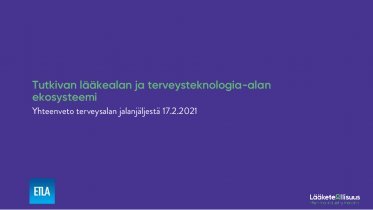 Footprint-selvityksen päätuloksia 2021